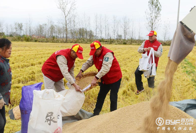 供电公司帮困扶贫保秋收