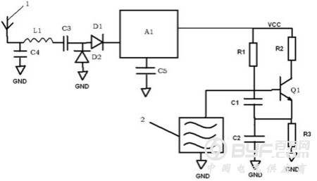 以RF射频信号为能量的振荡式温度传感器