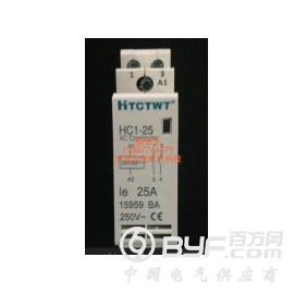 CT家用交流接触器 HC1-25A/220V/1P
