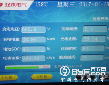 双杰电气集团直流充电桩在邯郸魏县正式投运