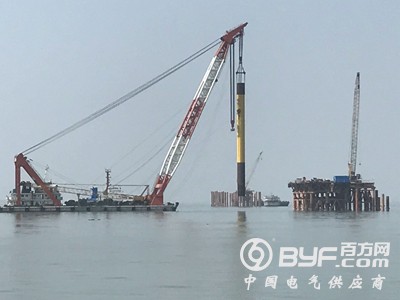 国内首个大功率海上风电试验风场进入主体施工阶段
