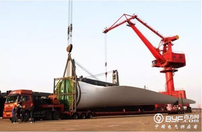 中复连众68米碳纤维海上风电叶片获江苏省首