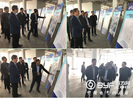 浙江省余姚市委书记奚明一行检查长三角机器人博览城交易市场筹备工作