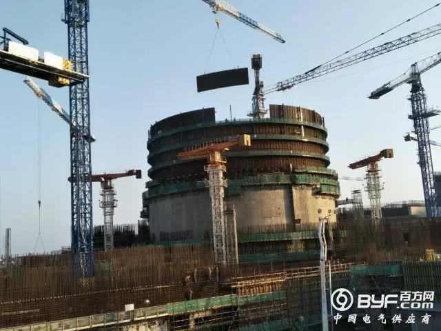 &ldquo;华龙一号&rdquo;福清核电6号机组安全壳第10段钢衬里安装开始