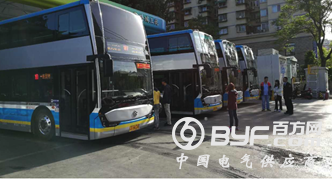 新一批银隆双层纯电动客车在京运营