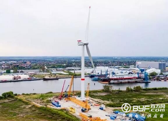 西门子-歌美飒旗下公司Adwen 8MW-180海上风机样机完成吊装