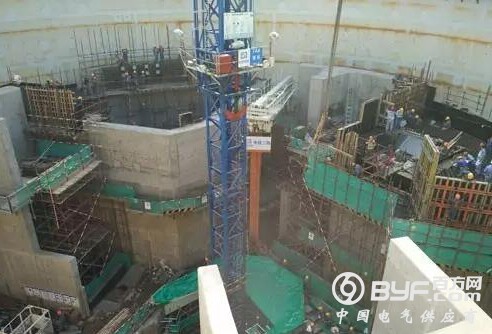 华龙一号首堆示范工程中核福清核电5号机组内部结构主体施工完成
