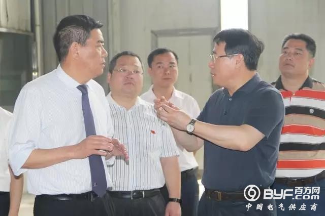 江西省工信委副主任刘煜一行考察江西变电设备公司