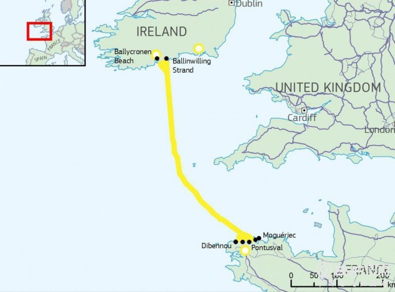 法国-爱尔兰海底电力互联系统获欧盟补贴