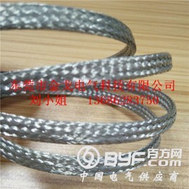 精密镀锡铜编织线厂家，斜纹交叉铜编织带规格图3