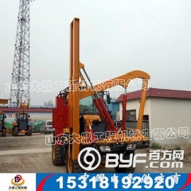 装载式护栏打桩机 立柱护栏打桩机 公路岩石钻孔机特价直销