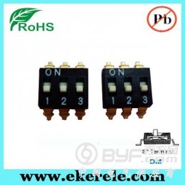 二位贴片开关 DM-02-V 2.54P 间距图2