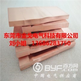 紫铜箔软铜排，数层T2铜箔片焊接成型，铜箔导电带图3