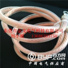 Pvc铜绞线软连接，无氧铜丝软绞线+紫铜导热管图2
