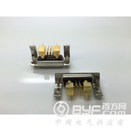 长沙D-SUB7W2母铆支架弯插板同轴射频连接器厂家直销