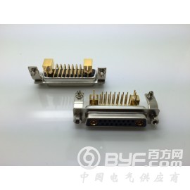 长沙D-SUB17W2母铆支架弯插板同轴射频连接器厂家直销