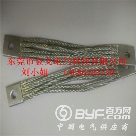平方定制无氧铜丝绞线软连接，紫铜绞线厂家图2