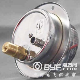 轴向带边耐震电接点压力表，盘装耐震电接点压力表图3