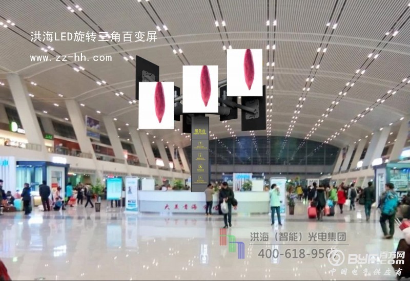 LED旋转三角百变屏