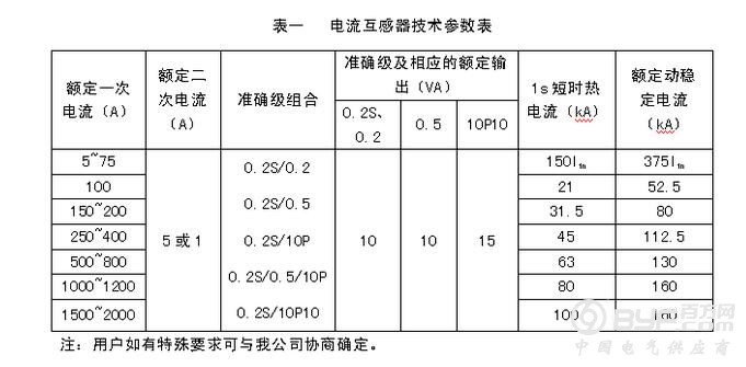 西安LZZBJ9-10型电流互感器厂家现货技术参数图
