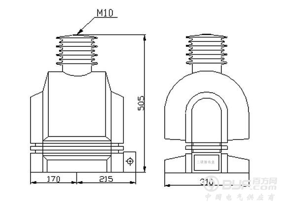 西安JDZX9-35型电压互感器现货价格安装尺寸图