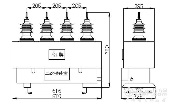 西安抗铁磁谐振电压互感器价格现货安装尺寸图