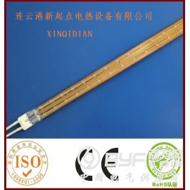 半镀金双孔加热灯——单端碳纤维石英加热管 23*11mm图2