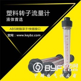 管道式转子流量计液体PVC管塑料浮子流量计上海佰质仪器仪表
