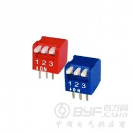 3P 2.54毫米拨码开关 DS-03-V图2