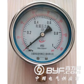防震压力表型号规格，量程，精度