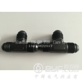 厂家热卖 AN6三通接头  铝材质油管接头图2