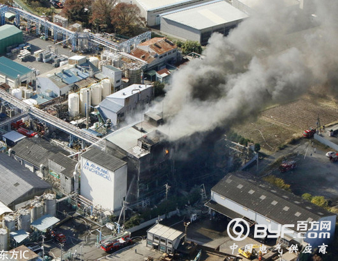 日本富士一化工厂发生爆炸 至少1死10伤