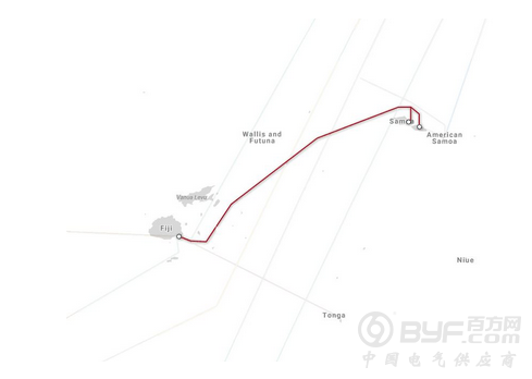 萨摩亚-斐济海底光缆系统将于下月准备投产