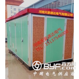 陕西箱式变电站厂家供应宝鸡YBM-12欧式箱式变压器系统图图2