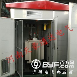 陕西箱式变电站厂家供应宝鸡YBM-12欧式箱式变压器系统图图3