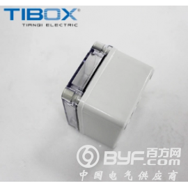 TIBOX防水接线盒110*80*45透明盖塑料过线盒图3