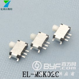 厂家生产迷你拨动开关MSK02C微型拨动开关七脚贴片图2