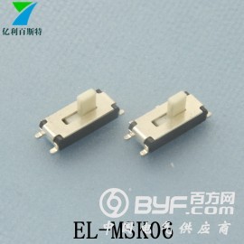 厂家生产七脚拨动开关立式贴片两档小拨动开关MSK06高品质图2