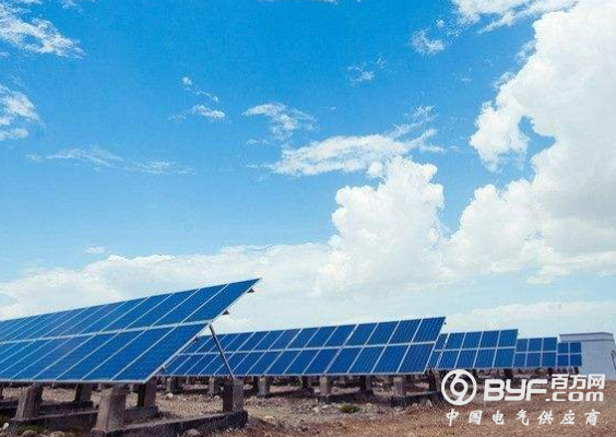 青海海南共和县50兆瓦光伏电站并网发电