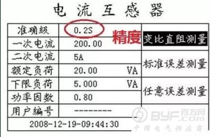 电流互感器的精度