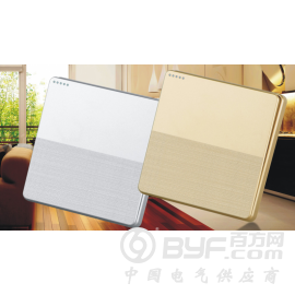 墙壁开关,墙壁开关插座,五孔USB插座,金色/银色开关插座图2