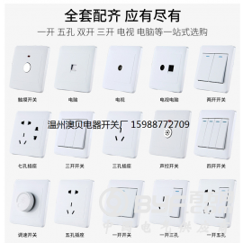 墙壁开关,墙壁开关插座,工程款墙壁开关厂家,澳贝墙壁开关厂图3