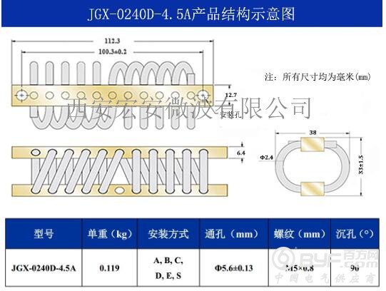 JGX-0240D-4.5A 结构图
