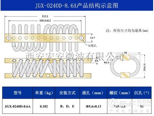 JGX-0240D-8.6A 结构图