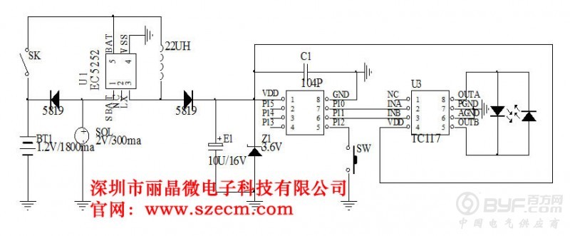 太阳能灯串IC芯片
