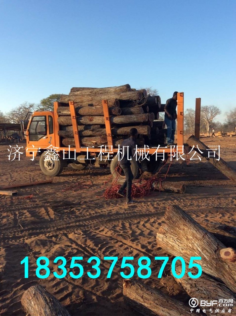 四驱拉树毛竹车 (2)