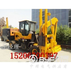 恒旺空压机一体公路护栏打桩机 多功能护栏打桩机厂家直销图1