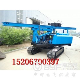 360度旋转履带压桩机 3米旋转液压锤打桩机火爆热销图1