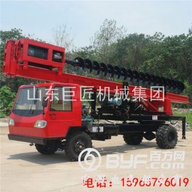 巨匠集团双排座打桩机 单排座打桩机 定位快拔桩快效率高