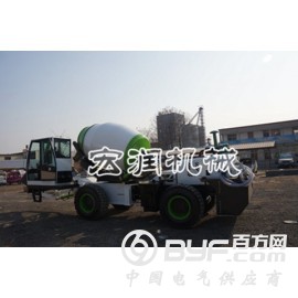 多功能混凝土搅拌车  铰接式4方自上料搅拌车